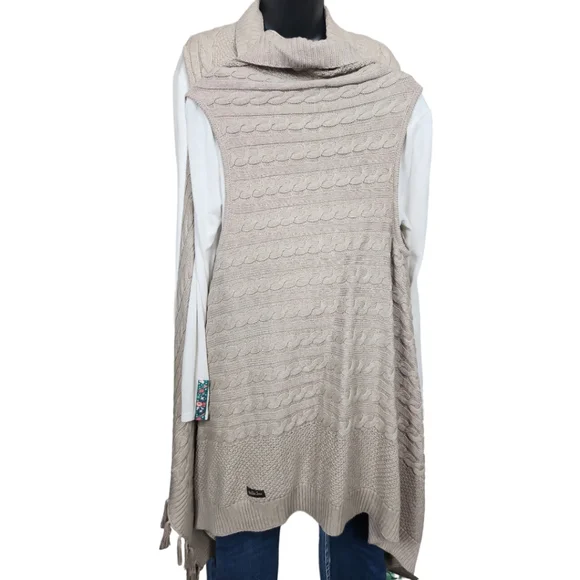 Matilda Jane Cable Knit Tassel Trim Sweater Vest - Medium - Picture 7 of 15